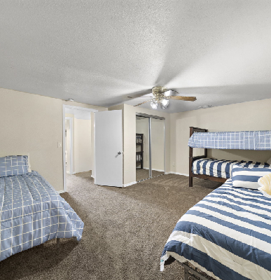 square bedroom
